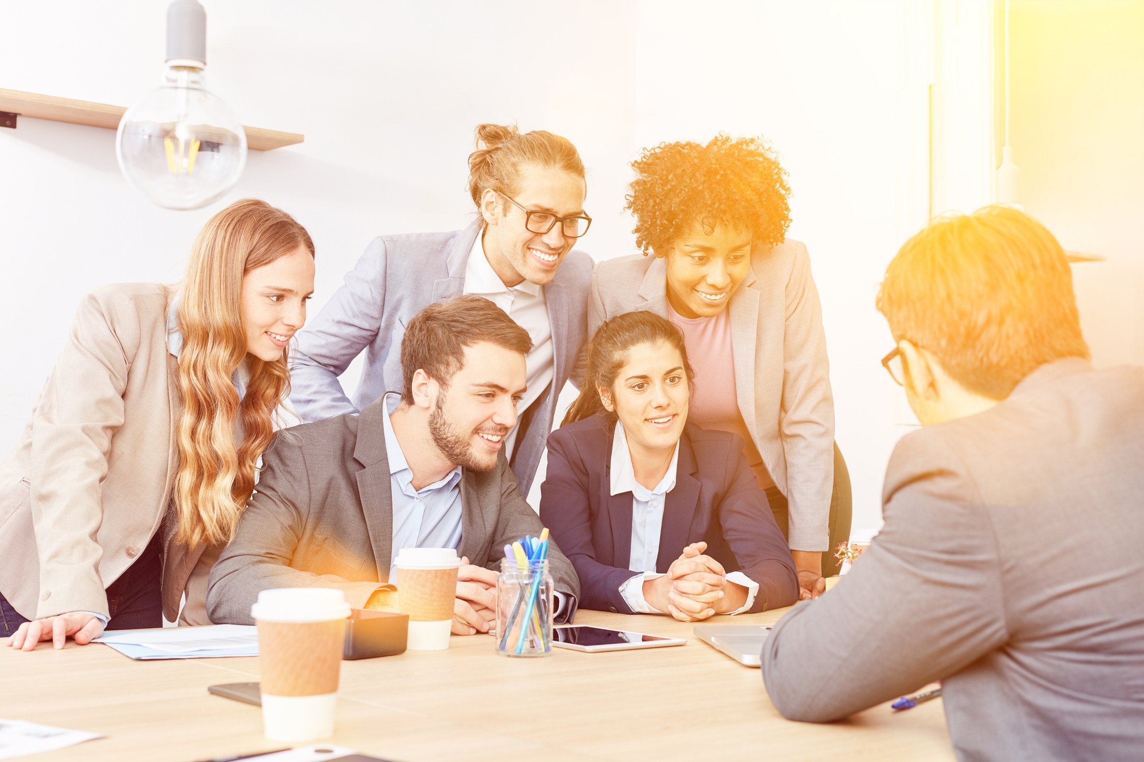 Consultation of Business Team in Office by Consultant